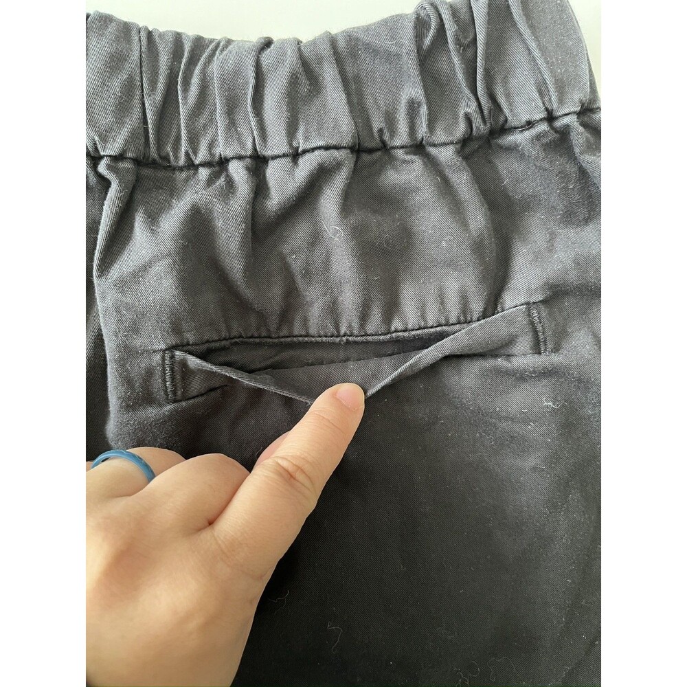 NWOT Everlane Easy Shorts 6 Black Elastic Waist Pull On Pockets Organic Cotton - Picture 6 of 11
